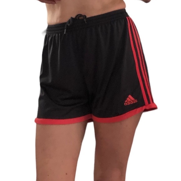 Adidas Climacool  black running shorts deep orange stripes - Picture 2 of 9